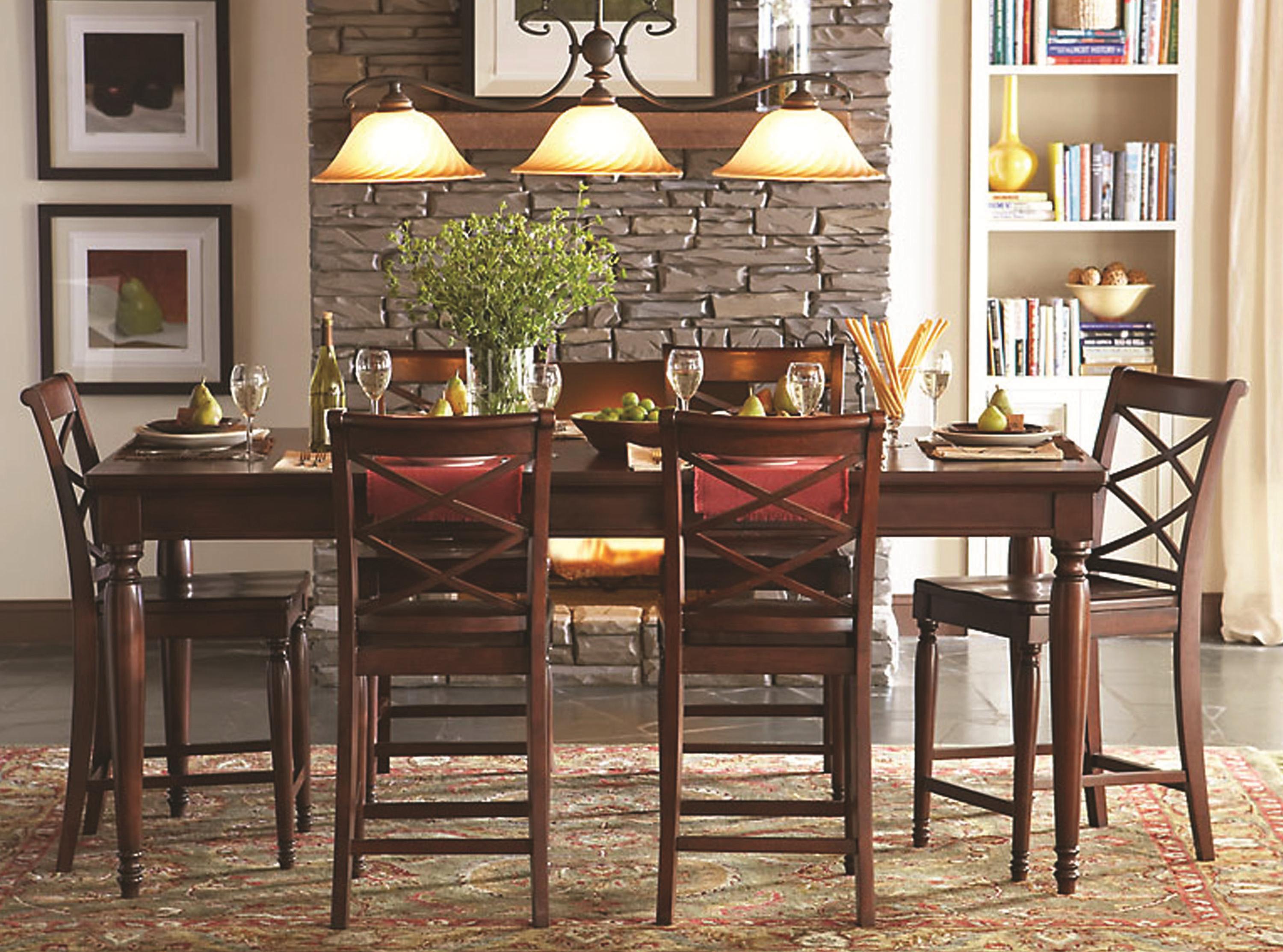 Aspenhome Cambridge Double X Counter Height Chair Belfort Furniture